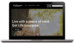 life insurance sample website - insurance website marketing